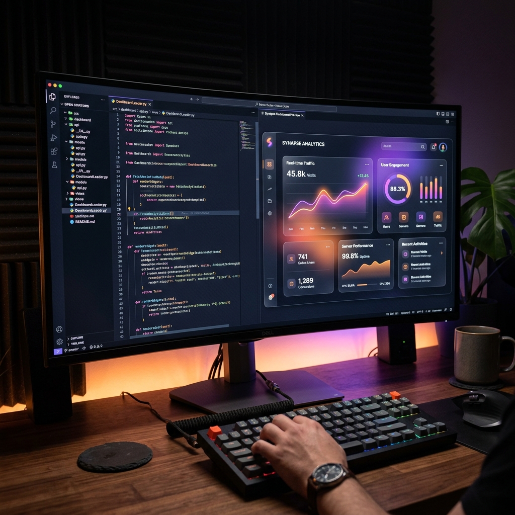 Web Development Dashboard UI